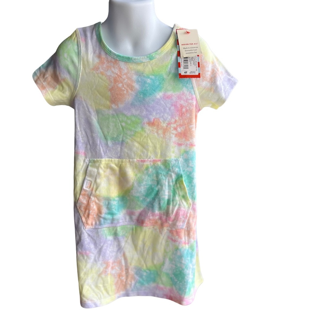 cat and jack Girls Multicolor Top With Pockets 4T